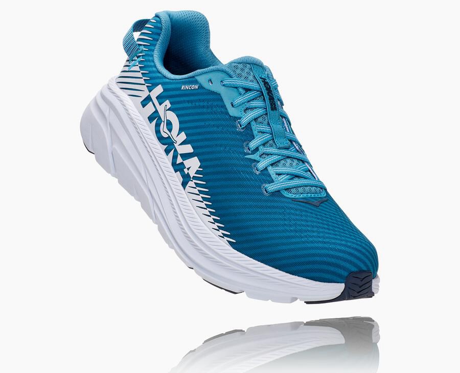 Zapatillas Running Hoka One One Hombre - Rincon 2 - Azules/Blancas - SIF158342